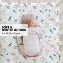 Pink Bunny Breathable Fitted Crib Sheet