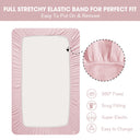 Pink Bunny Essential Muslin Crib Sheet