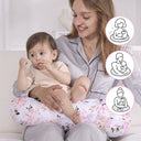 Pink Floral Supportive Microfiber Nursing Pillow