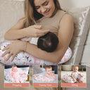 Pink Floral Supportive Microfiber Nursing Pillow