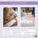 Pink Floral Supportive Microfiber Nursing Pillow
