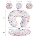 Pink Floral Supportive Microfiber Nursing Pillow
