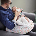 Pink Floral Supportive Microfiber Nursing Pillow