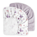 Purple Butterfly 100% Muslin Baby Crib Sheet
