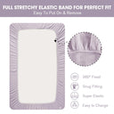 Purple Butterfly 100% Muslin Baby Crib Sheet