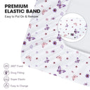 Purple Butterfly Breathable Baby Sheet in Microfiber