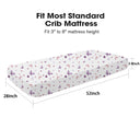 Purple Butterfly Breathable Baby Sheet in Microfiber