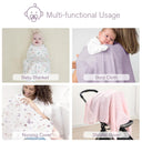 Purple Butterfly Luxury Muslin Swaddle Wrap