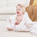Purple Butterfly Luxury Muslin Swaddle Wrap