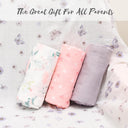 Purple Butterfly Luxury Muslin Swaddle Wrap