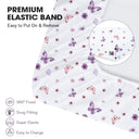 Purple Butterfly Snug Fit Mini Crib Sheets Fitted