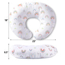 Rainbow Feeding Pillow with Microfiber Cover