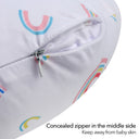 Rainbow Feeding Pillow with Microfiber Cover