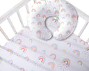 Rainbow Feeding Pillow with Microfiber Cover