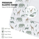 Safari Breathable Microfiber Crib Sheet