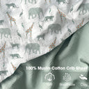 Safari Signature Muslin Cotton Crib Sheet Fitted