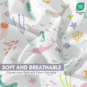 Sea World Secure Fit Microfiber Crib Fitted Sheet