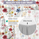 Spring Flower Secure Fit Microfiber Sheet
