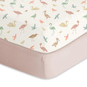 Wetland Birds Natural Comfort Muslin Crib Sheet