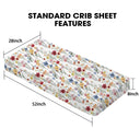 Wild Flower Breathable Baby Sheet in Microfiber