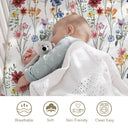 Wild Flower Breathable Mini Crib Sheets