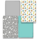 Woodland Animals Breathable Playard Sheet