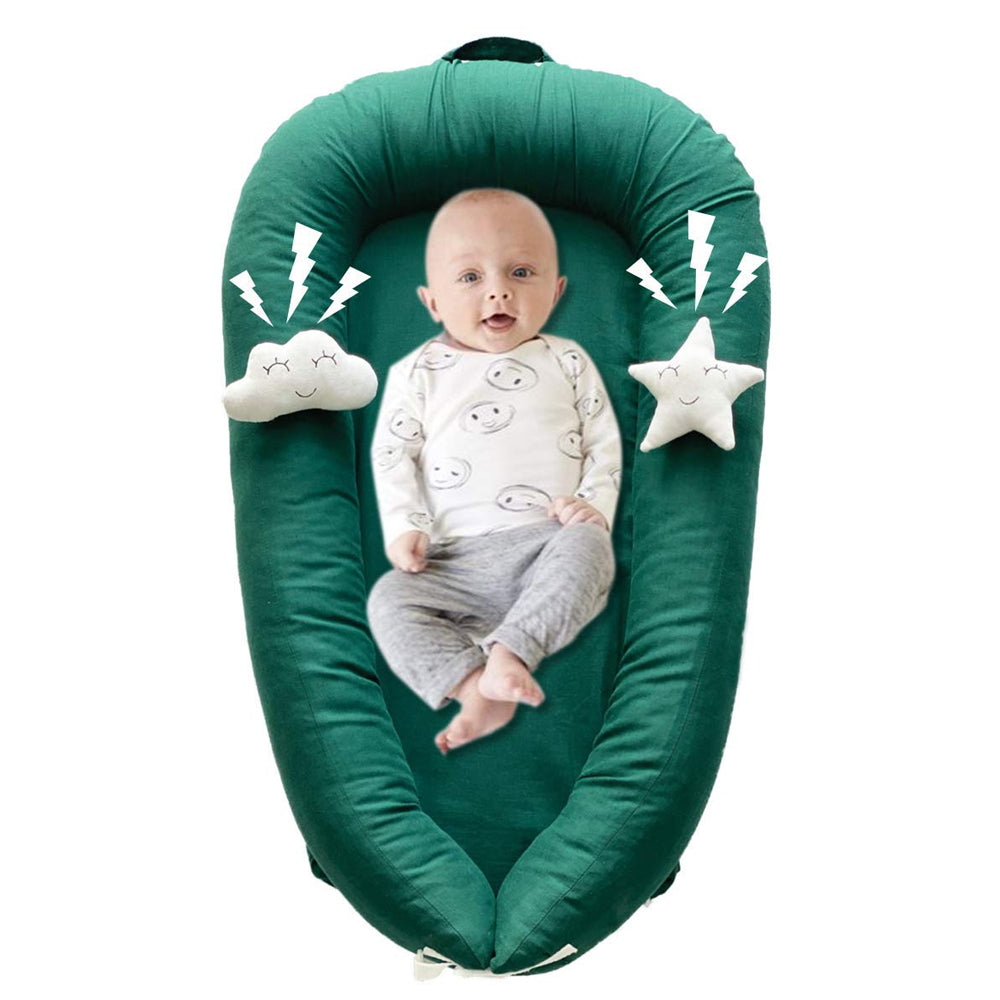 Luxury Baby Lounger with Plush Toys (Jasper)
