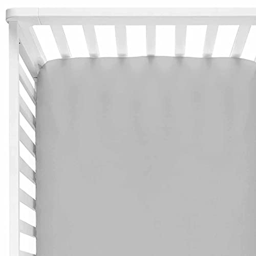 Jersey Stretchy Cotton Crib Sheet 1 Pack (White)