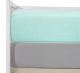 Jersey Stretchy Cotton Crib Sheet 2 Pack (Blue&Grey)