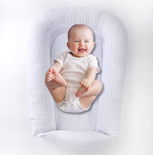 Baby Lounger for Newborns (Pink Stripe)