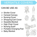 Grey Breathable Baby Car Seat Cover