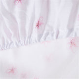 Cotton Muslin Crib Sheet Fitted (Floral)