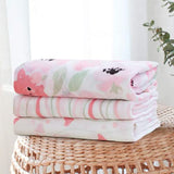 3 Pack Cotton Muslin Swaddle Blankets (Crystal Rose)