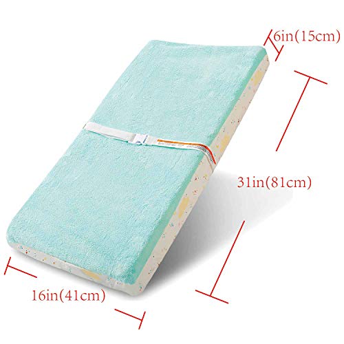 Plush Changing Pad Cover(Aqua)