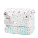 Silver Grey Lightweight Muslin Swaddle Blankets