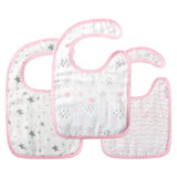 Baby Bibs Muslin Bibs (Pink)