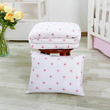 4 Pieces Jersey Knit Crib Bedding Sets - Pink Cherry Blossom