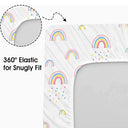Rainbow World Ultra Soft Microfiber Crib Sheet