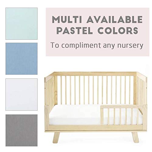 Jersey Stretchy Cotton Crib Sheet 2 Pack (Blue&amp;Grey)