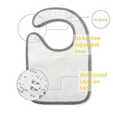 Baby Bibs Muslin Bibs (Gray)