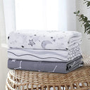 Silver Grey Lightweight Muslin Swaddle Blankets