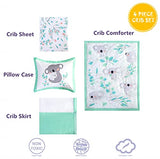 4 Pieces Crib Bedding Sets for Boys and Girls-Neutral Koala