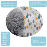 Plush Newborn Tummy Time Play Mat (Grey Raccoon)