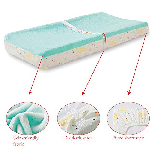 Plush Changing Pad Cover(Aqua)