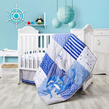 Crib Bedding Sets for Boys - Blue Dinosaur