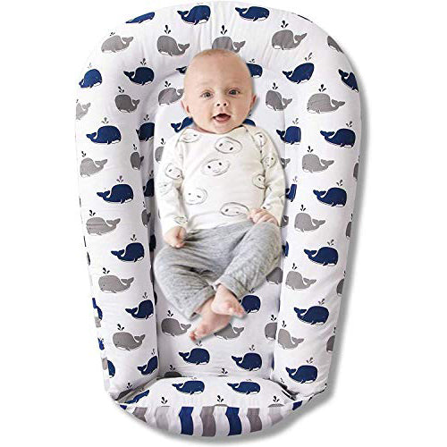 Baby Lounger for Newborns (Blue Stripe)