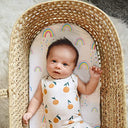 Rainbow World Ultra Soft Microfiber Crib Sheet