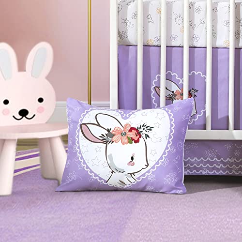 Crib Bedding Sets for Girls (4 Pieces Bunny)