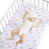 3 Piece Crib Bedding Sets-Luxury Pink Gold Unicorn