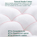 Pink Breathable Muslin Swaddle Blanket